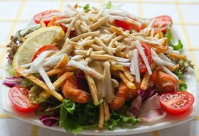 Японская кухня: салат Сякэ терияки